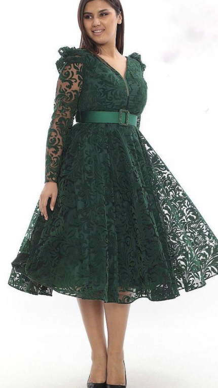 Zelena haljina 9420 velicine koje pisu cijena 1390 kn 100 poliester plus size 1.png 2 1